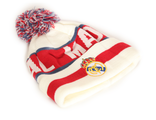 Шапка Champions League Real Madrid Помпон Белый / Красный