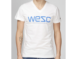 Футболка WESC треугольный ворот Белый