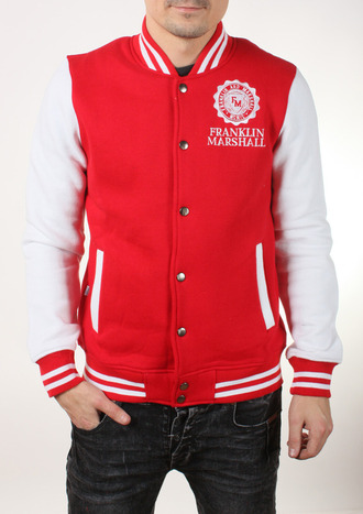 Спортивная куртка Franklin &amp; Marshall Красный / Белый