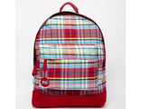 Рюкзак с принтом тартан Mi-Pac Красный